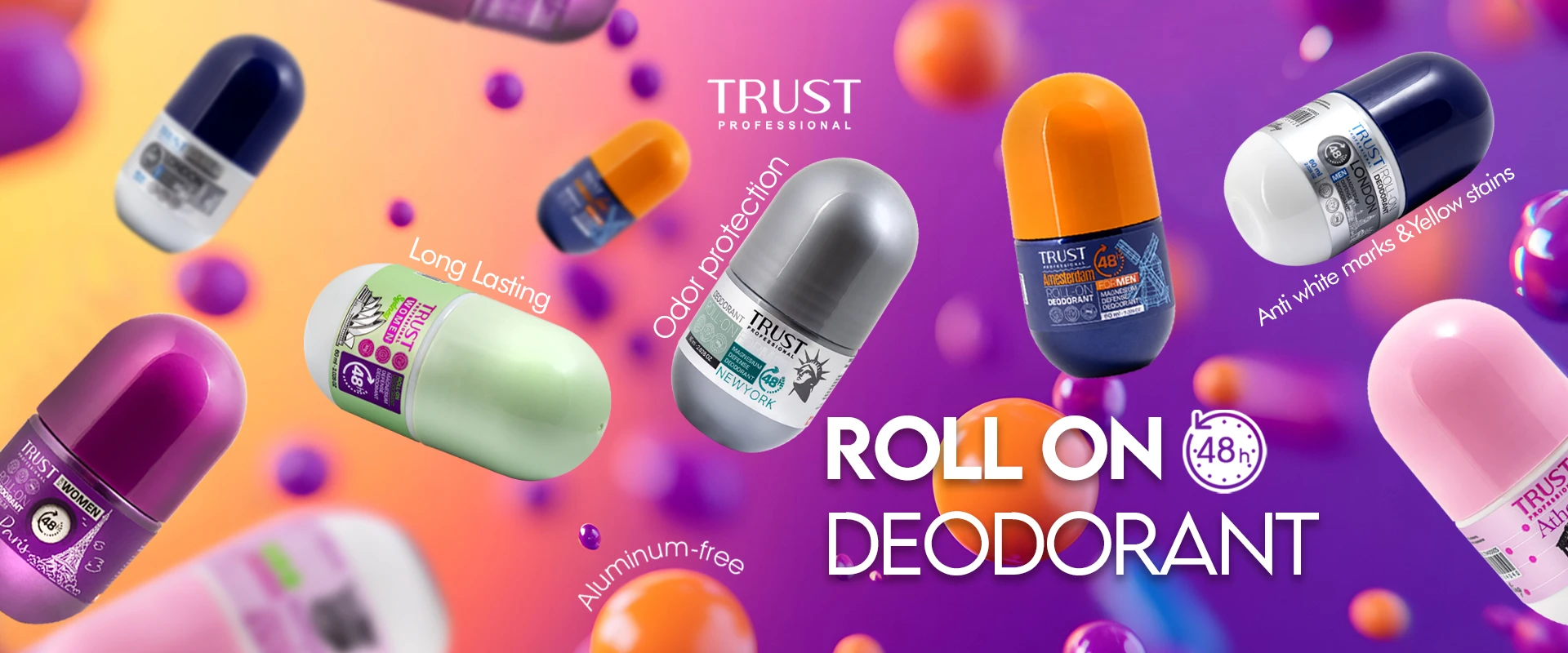 لوسیون خوشبوکننده (مام رول) مردانه تراست، مدل آمستردام