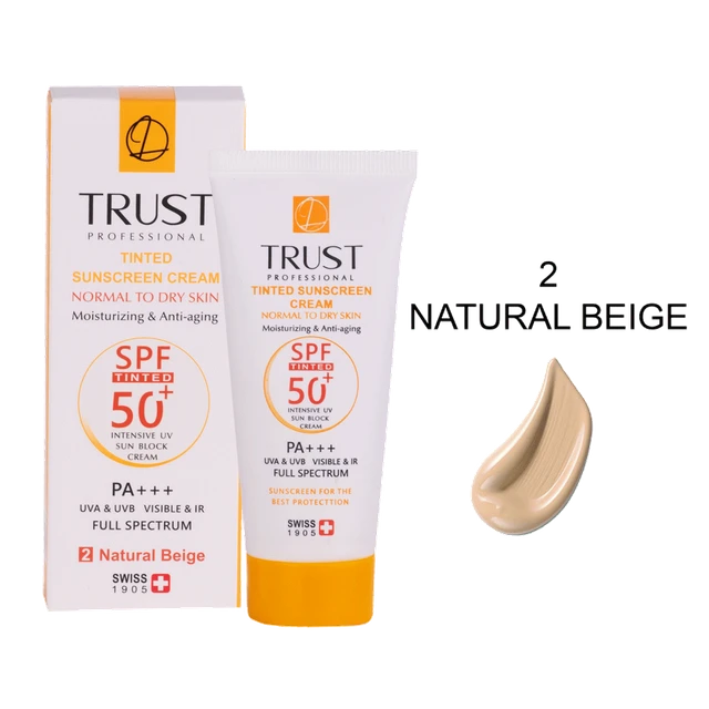 کرم ضد آفتاب رنگی و ضد پیری بژ طبیعی (پوست خشک تا نرمال)