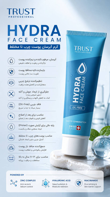 کرم آبرسان (پرایمر) پوست چرب تراست